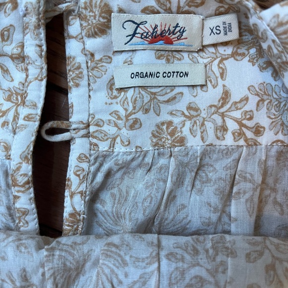 Faherty Ozette Top 100% Cotton XS - Picture 9 of 12